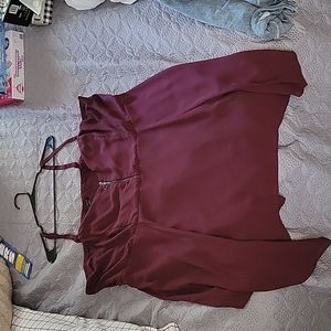 Wine colored tank
